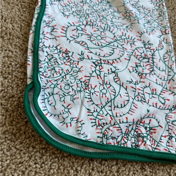 Lake Pajamas Pima Cotton Christmas Pajama Set in Tangled Lights Pattern - Picture 4 of 5